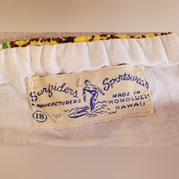 RARE VINTAGE HAWAIIAN FAUX WRAP DRESS - Picture 16 of 16